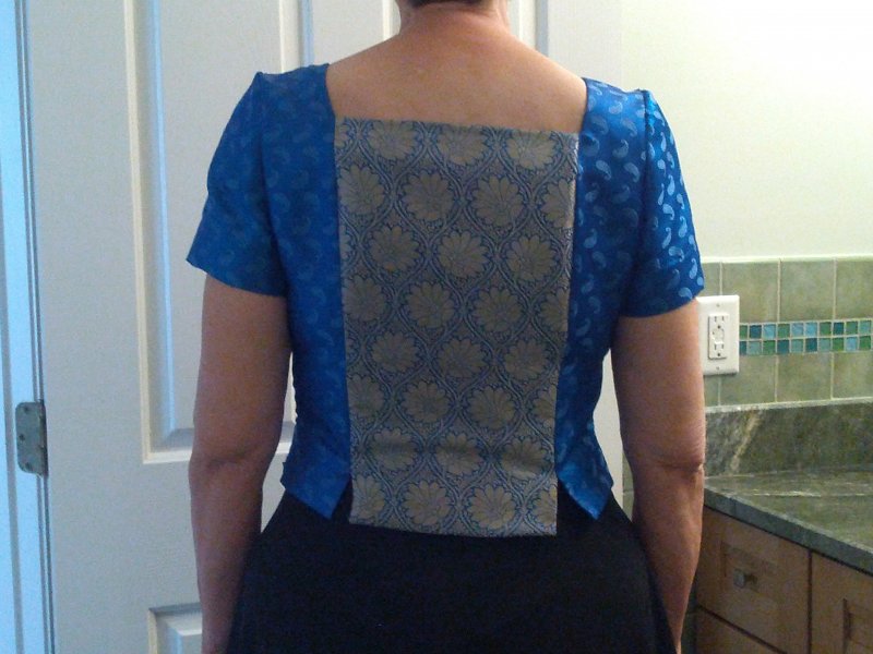 Blue Paisley Back